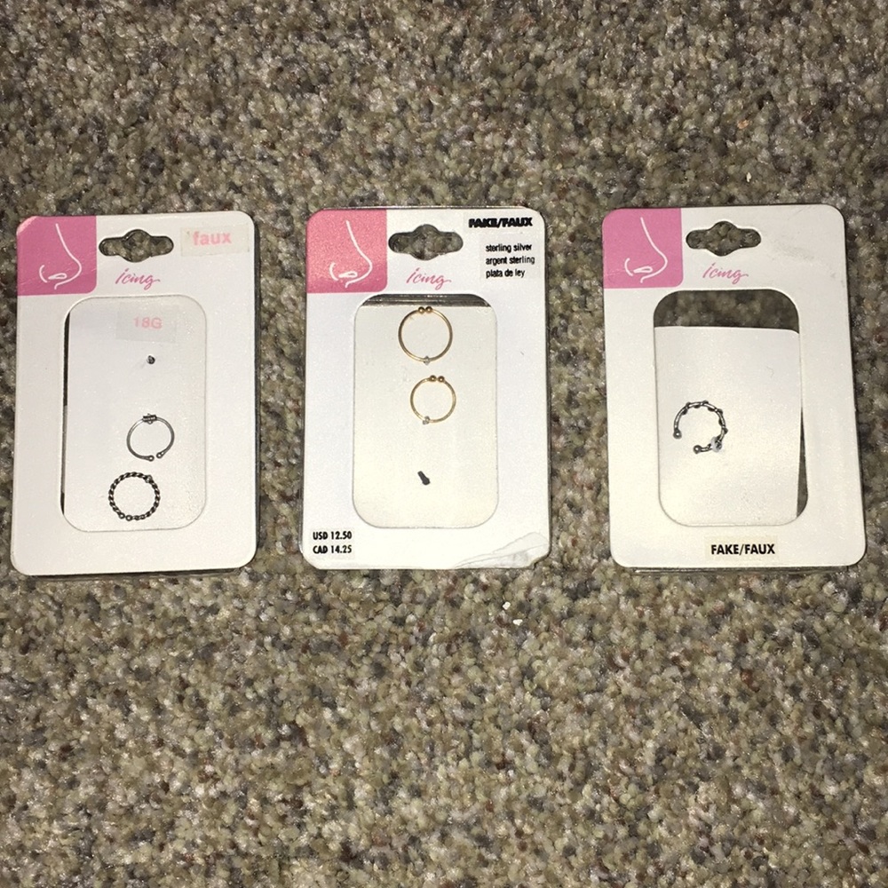 NEW Faux Nose Rings(: